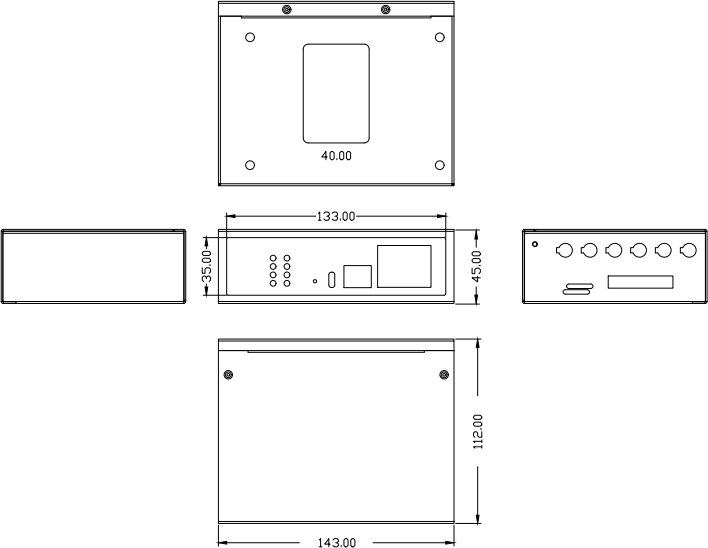 WR715 Dimensions Diagram